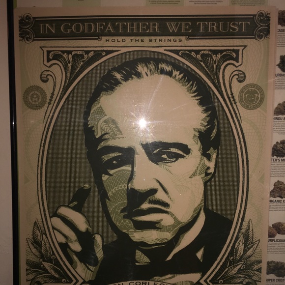Obey Other - Shepard Fairey IN godfather WE TRUST obey print
